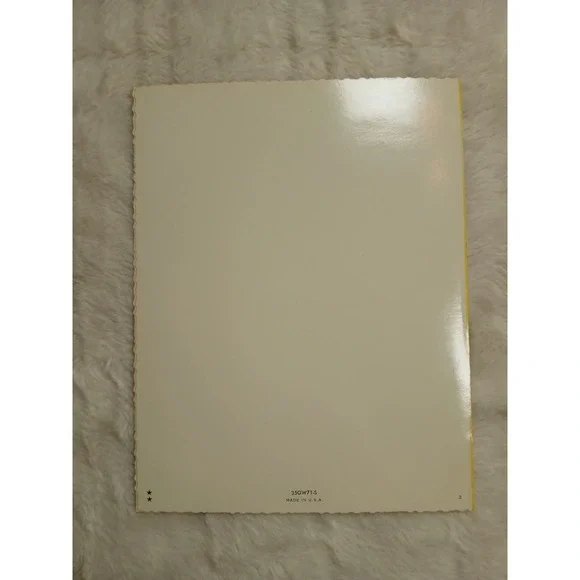 Vintage Coby Greeting Card Large Baby Tiger Get Well  Beautiful Condition Retro - Picture 5 of 6